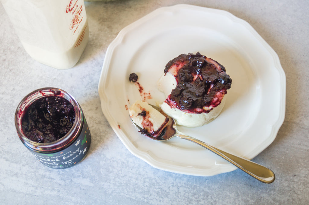 Panna Cotta and Wild Salal Berry Spread